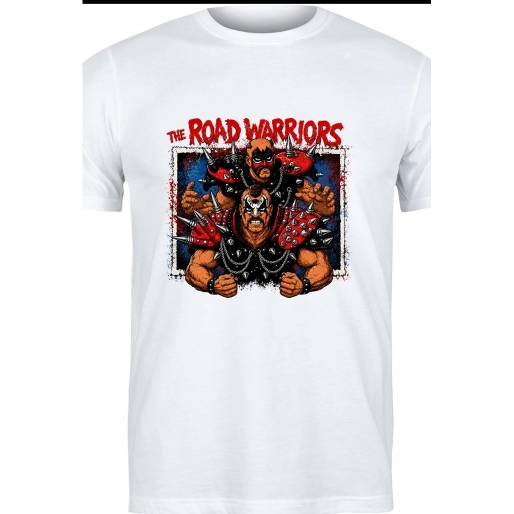 Legion Of Doom The Road Warriors Shirt Size Large WWF WCW Unisex White Small